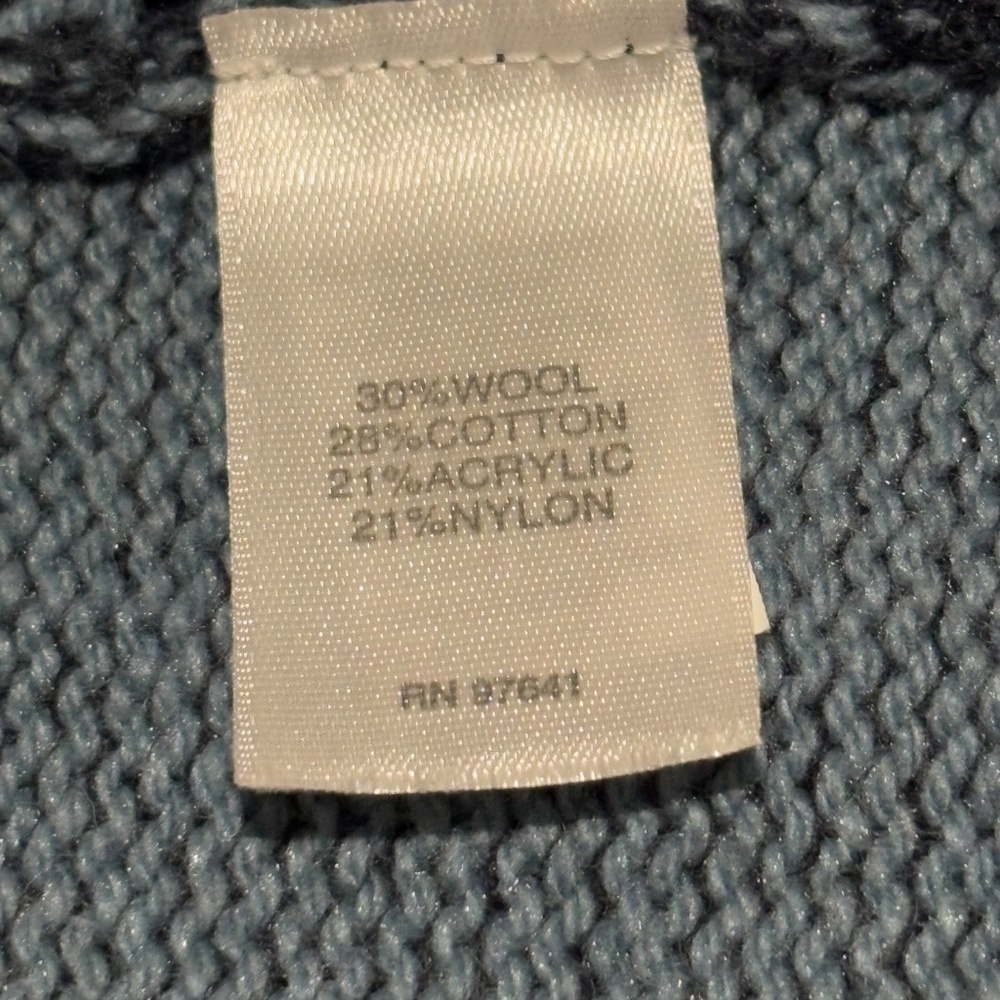 J Jill Womens Wool Tie Cardigan Duster Sweater Sz L Open Knit Beach Office NWOT - Picture 9 of 14